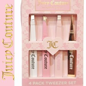 Juicy Couture 4-PK Logo Tweezer Set